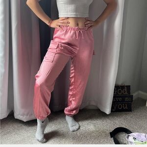 Girls size large super cute silk feel pants. Brand self esteem